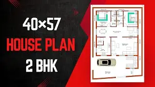 40 x 57 House Plan | 40x57 Ghar Ka Naksha | 40&times;57 House Design | 2300 sqft house plan