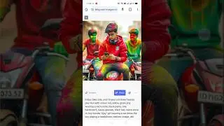 Happy holi ai photo editing 2024 | happy holi ai image kaise banaye | bing image creator tutorial