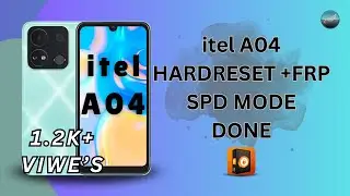 itel A04 Hard Reset + FRP Bypass Done | Unlock Tool | SPD Mode 100% Working Method