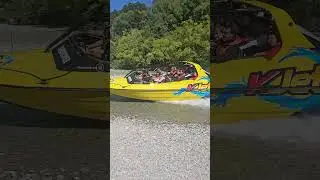 Jet boating in water less than 5cm deep!