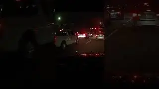Driver Uses Turn Lane To Drive Around Stopped Traffic and Run Red Light #shorts #dashcam