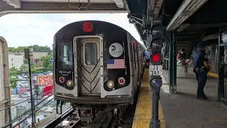 NYC Subway: R143 L Trains Turning at Broadway Junction on the J Line Platform (2025)