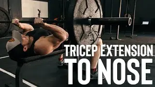 Lying Tricep Extensions: Bar to Nose | Paragon Training Methods