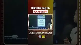 Daily use english vocabulary | telugu to English | way 2 English Telugu |  #english