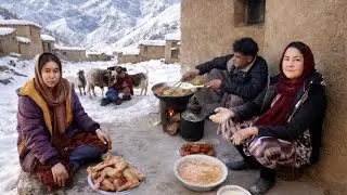 One Day of Real Life in Extreme Weather in a Remote Afghan Mountain Village | DailyRoutine life