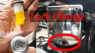 How to install/mount lock of battery cover of bullet bike