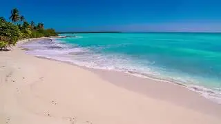 PLAGE Avec Sable Dor&eacute; Et Mer Turquoise - Bruit des Vagues Pour une Relaxation Et un sommeil Rapide.