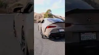 The LOUDEST Toyota Supra MKV! #supra #bmw