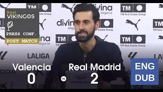 Valencia 0 - 2 Real Madrid - Engish Dub Post-Match Press Conference La Liga Alvaro Arbeloa 25/26