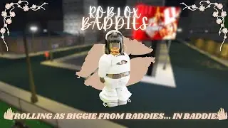 Trolling as BIGGIE from the BADDIES Show in ROBLOX BADDIES!🍔