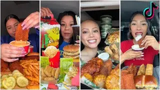 Подборка TIKTOK Mukbang 2025 | Dave's HotChicken, Wingstop, Taco Bell, Chipotle McDonald&rsquo;s￼ и