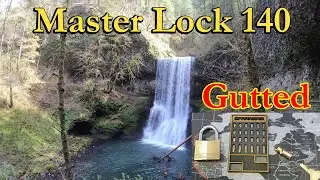 125) Master Lock 140 Picked AND Gutted at Lower South Falls, Trail of Ten Falls, Oregon