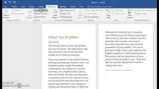 Adding an endnote in Word 2016