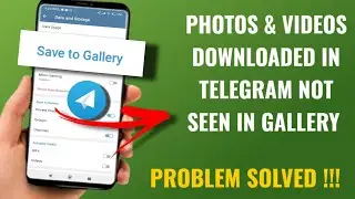 How To Save Telegram Photos Videos Media To Phone Gallery | English