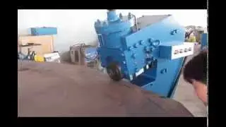 Elliptical tank head making machine - oval tank head flanging machine