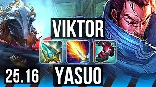VIKTOR vs YASUO (MID) | KR Master | 25.16