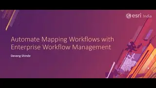 Webinar: Automate Mapping Workflows with Enterprise Workflow Management