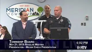 Meijer Check Presentation to the Meridian Police