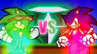 Scourge vs Sonic Black