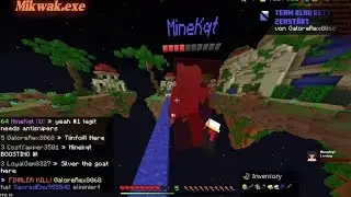 3 Cheaters Sniping MineKqt | Testing config The Hive Bedwars