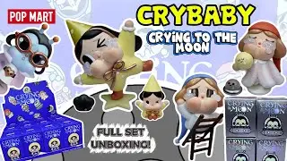 Unboxing POPMART CRYBABY Crying to the Moon 🌙 A Full Set Reveal + few boxes of Sitting Series!