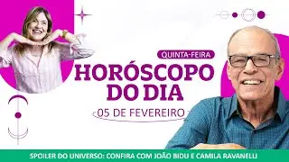 O dia pede mais calma - Horóscopo do dia 05 de Fevereiro| POR JOÃO BIDU