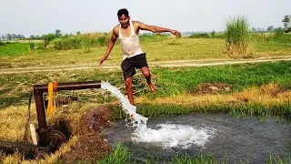 Dangerous stunt in the water with karan technical | tiktok | karan technical |