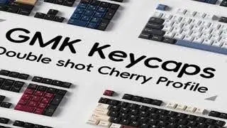 GMK Keycap PBT Keycaps Double Shot Cherry Profile for Mechanical Keyboard GMK8008 Red Blue Samurai O