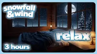 ❄️ Inside the Cabin ✨ Blizzard Outside for Insomnia (no music)