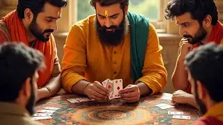 കൗരവർ പാണ്ഡവരെ ചൂതു കളിക്കാൻ ക്ഷണിക്കുന്നു
