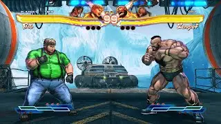 Bob & Julia vs Zangief & Rufus (Hardest AI) - Street Fighter X Tekken.