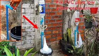 Amazing Ideas Watering System How to fix PVC pipe low water pressure #short #diy #pvc #water
