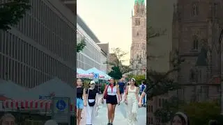 Lorenzkirche street vibes🌇 #Nuremberg #Germany #Travel #Shorts #n&uuml;rnberg #lorenzkirche #music #love
