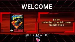 Superman SNES Any% Speedrun 33:44 &ndash; Unlimited Special Move Cheat Activated!