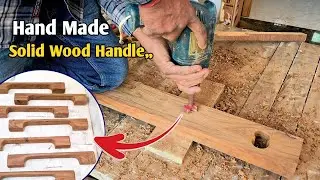 Handmade Solid Wood Door Handle Making | Professional Woodworking Full Process