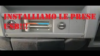 Lavori in camper - installiamo due prese usb...e anche il voltmetro!