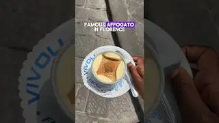 Trying THE MOST FAMOUS affogato in Florence #visitflorence #gelato #affogato #coffeelover #italy