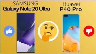 Smartphone comparison/// Samsung Galaxy Note20 Ultra vs Huawei P40 Pro ///