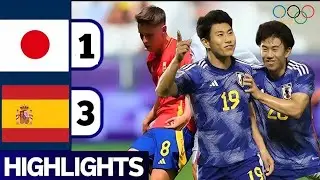 Japan U23 vs Spain U23 1-3 Highlights 2024 | Men's Football U23 Olympic Games Paris 2024