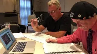 Preparing to record Dial M for Murder with William Stromberg and Doug Fake