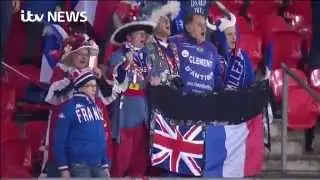 England fans join the French in emotional Paris tributes