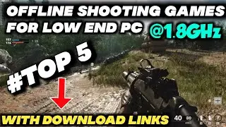 TOP 5 offline SHOOTING games for LOW END PC ||with DOWNLOAD links||
