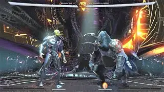 Brainiac vs Gorilla Grodd (Hardest AI) - INJUSTICE 2 level handicap & competitive mode Match