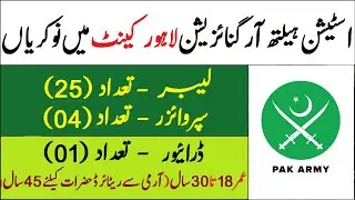 Station Health Organization Lahore Jobs 2021 Labour Supervisor Driver