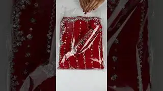#karwachauth Handwork Red Saree ❤️ COD Available India | Book Order DM WhatsApp Us : +91 94847 60990