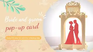 How to make a Pop up card for wedding day | Paper Soul Craft