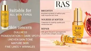 RAS II Beauty Boosting Face Oil ll Face ELIXIR ll Ras Face Oil Review & Demo ll Face