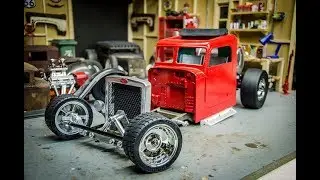 The Peterbilt RCratrod with EPAcrawlers, part 4, Paint and Interior, rcengineering