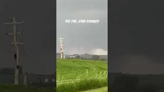 RED OAK, IOWA CONE TORNADO!! #chasing #weather #tornadochasers #iowa #storm #tornado
