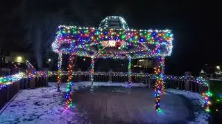 Christmas Lights on the Snake River,  Idaho Falls